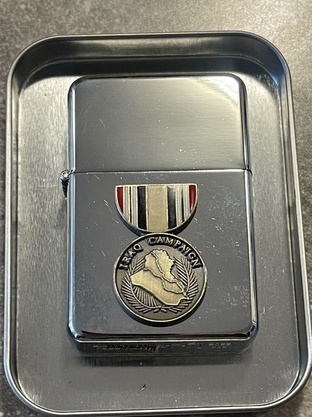Military Iraq Campaign Medal Emblem Lighter